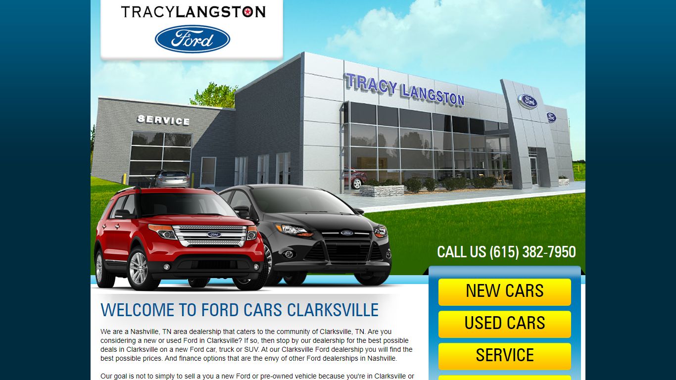 Fords Cars Clarksville | A New Ford Dealership | near Nashville, TN